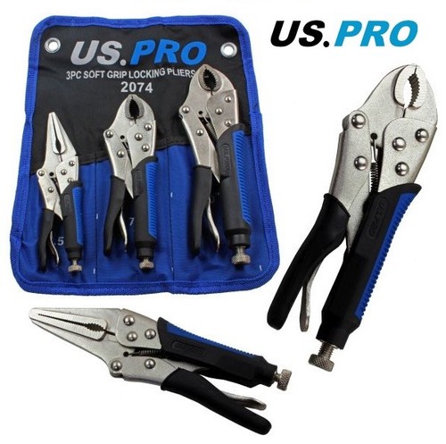 3pc locking plier set - set, by