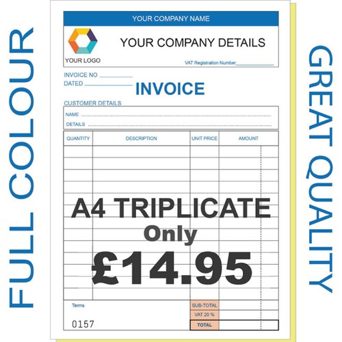 Personalised invoice book - personalised,