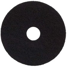 17" 43cm Black Heavy Duty Wet Stripping Floor Maintenance Pad 