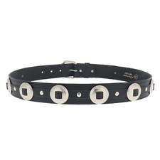 38mm Gothic Studded Concho Fitting Real Leather Jean Belt 