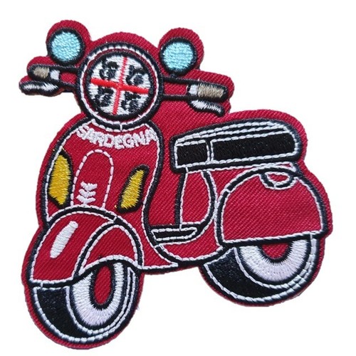 Red scooter moped inspired - moped,