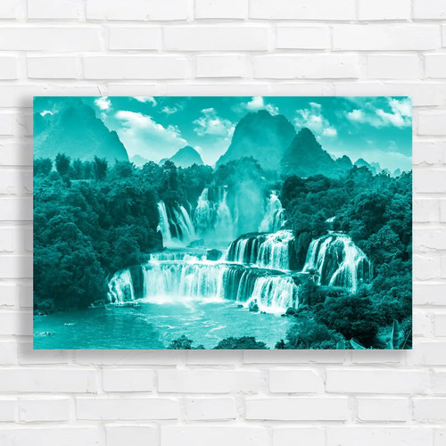 Majestic waterfall landscape - waterfall,