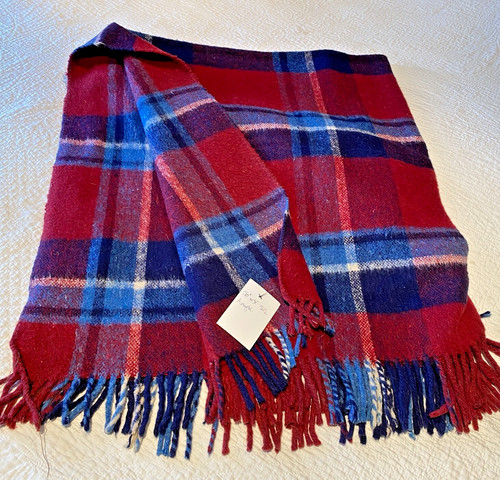 Burgundy wine blue plaid - burgundy, &