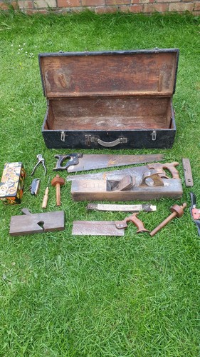 Set antique carpentry tools - antique,