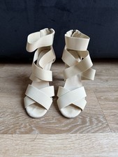 Cream Strappy Sandals Women’s Size 4 UK