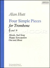 ABRSM Four Simple Pieces for Trombone Music Book +FREE Key Signature Bookmark