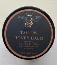 Beef Tallow Skin Care Natural Honey Balm Face Moisturizer