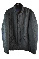 FERAUD JEANS Balack Padded Jacket size M Mens Full Zip Quilted Casual Outdoors