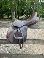 17.5 inch Fairfax Classic Cupped Flap Jump MJC Brown Adjustable