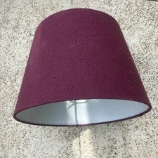 PLUM COTTON TEXTURED FABRIC EMPIRE DRUM SHADE TABLE CEILING LAMPSHADE 9 Inch