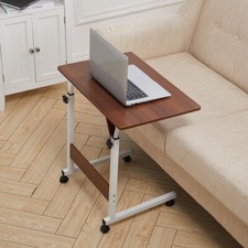 Height Adjustable Mobile Laptop Table Notebook Computer Desk Sofa Bed Tray Stand