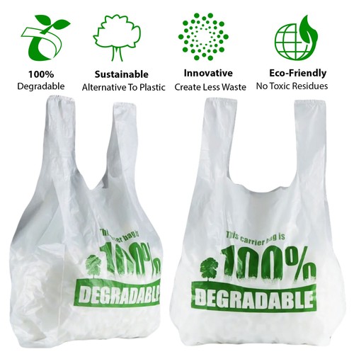100 degradable eco plastic - 100%,