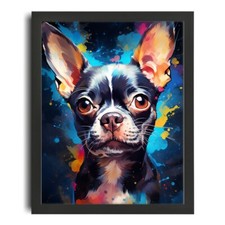 Black Chihuahua Dog Artwork