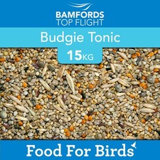 Budgie Seed Tonic 15kg Bamfords Oil Rich Premium Aviary Food