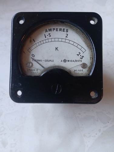 Wwii air ministry ammeter 1940 - wwii,