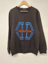 Mens Tshirt Top Size 3XL Black Diamonte Front Long Sleeve Heavy Stretch Jersey