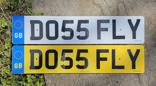 D055 fly number plate pilot - d055,