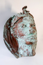 Signed Studio Art Pottery Mask