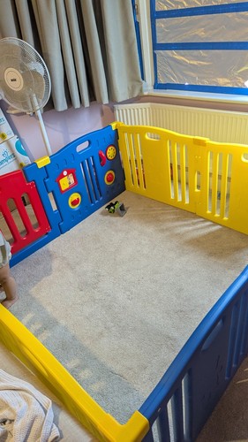 Baby playpen plastic panels - playpen, x8