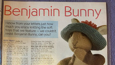 ?Alan Dart Knitting Pattern Beatrix Potter Benjamin Bunny Toy Rabbit Easter