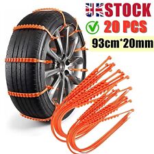 20X Wheel Tire Snow Anti-skid Chains for Car Truck SUV Emergency Universal UK
