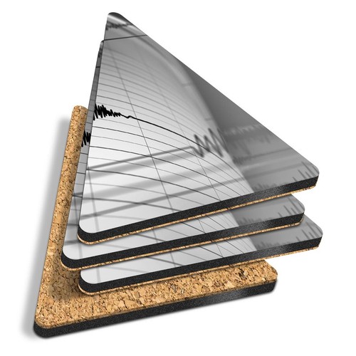 Triangle coasters bw - -,