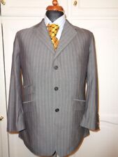 HOLLAND  & SHERRY  GREY  WITH PINK STRIPE  ENGLISH  MOHAIR  JACKET  SIZE  UK 42S