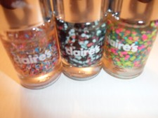 Nail Varnish Bundle Joblot inc  Claire's Colourful Strands & Hexagons