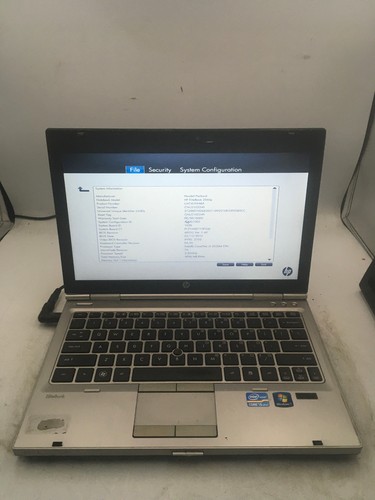 Elitebook 2560p boots to - hp,