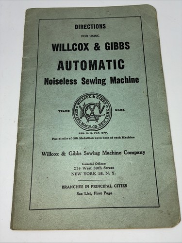 Vtg willcox gibbs - vtg,