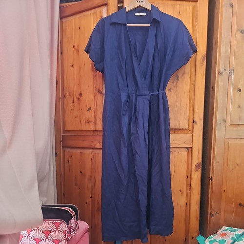 Navy blue linen - tu,