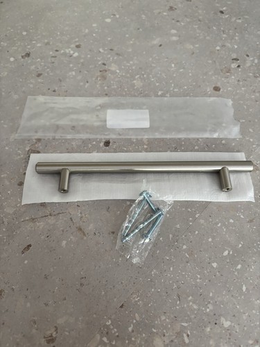Brushed stainless steel bar - steel, t-bar