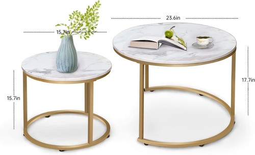Round coffee tables set 2 - round,
