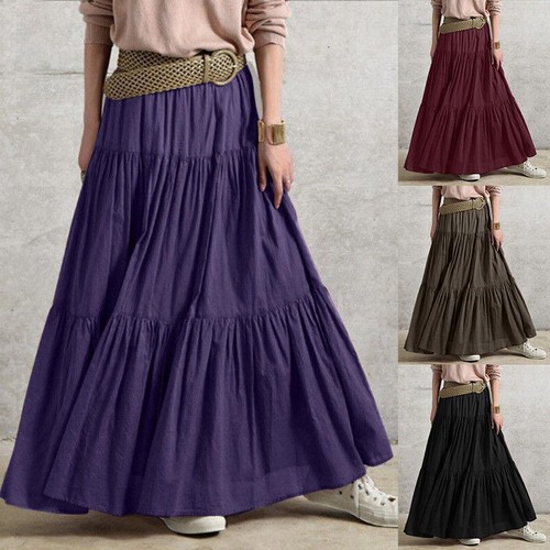 Womens boho vintage long maxi - womens,