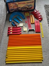 1970 Matchbox Superfast Vinyl Carry Case For Car Track sets & 48 Track Parts