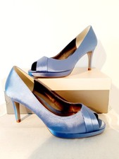 Jaques Vert Blue Satin Peep