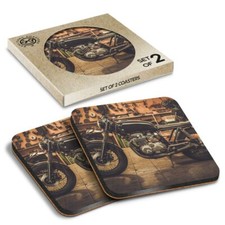 2 x Boxed Square Coasters -