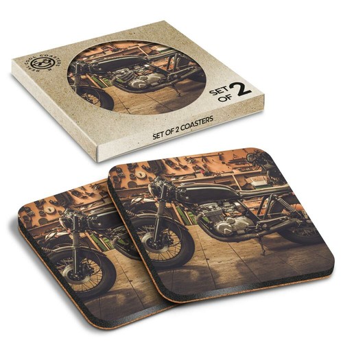 Boxed square coasters - boxed,