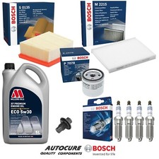 FOR FORD FIESTA ZETEC 1.2 MK7 B299 PETROL BOSCH FILTER SPARK PLUG SERVICE KIT