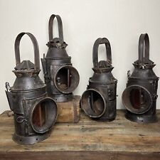 Original Railway Lantern - Vintage Railwayana - Rustic Metal Lantern - £55 each