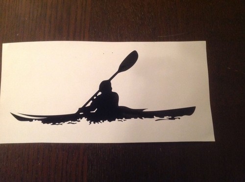 Cut vinyl 20cm kayak - 1, x