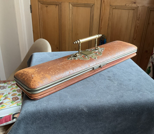 Antique concertina glove box - concertina,