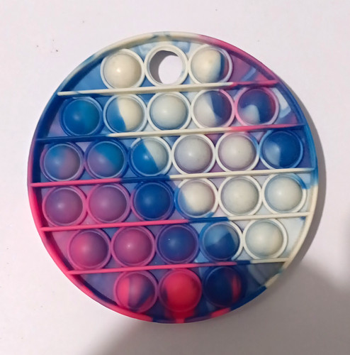Round silicone pop bubble - pop, it