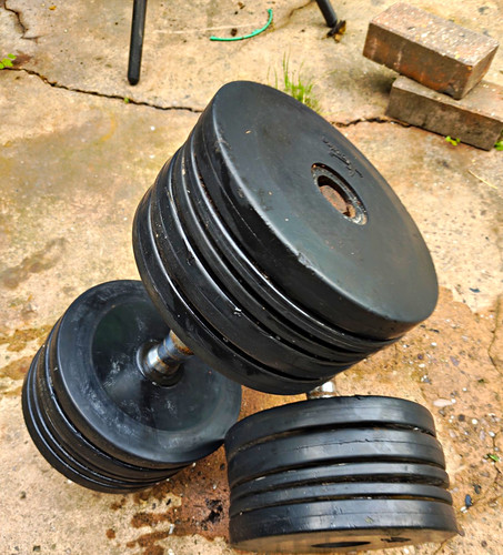 Fixed weight 15kg dumbbells - weight,