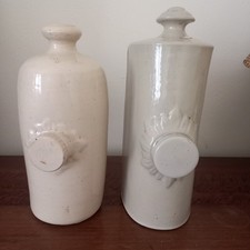 Vintage Stoneware Bed Warmers For Sale, X2