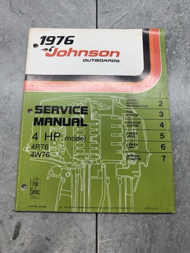 1976 johnson outboard hp - 1976, 4