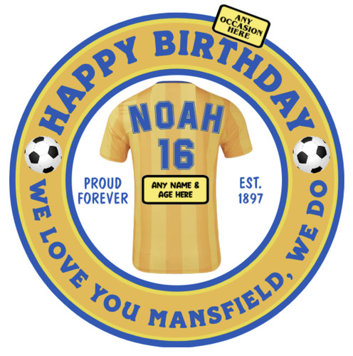 Mansfield themed football - mansfield,