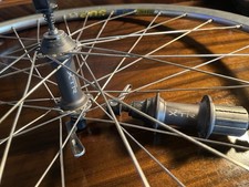 Vintage Shimano XTR M950 Hub Set 7/8/9/10 Speed Front Laced On MAVIC 217 Rim