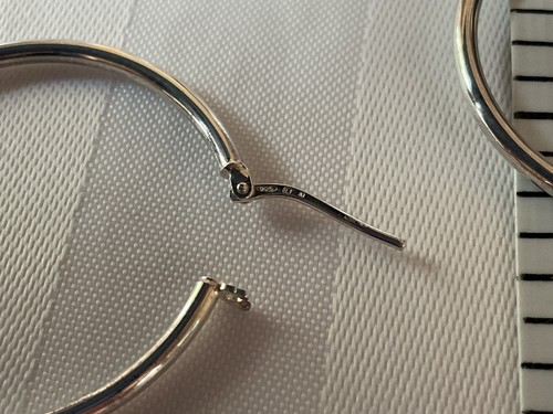 Silver 925 hoops - 925, nice