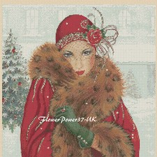 Art Deco Lady Cross Stitch